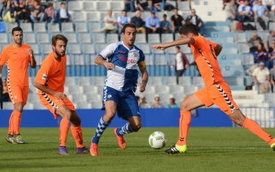 Jordi López en un partit d'aquesta temporada 